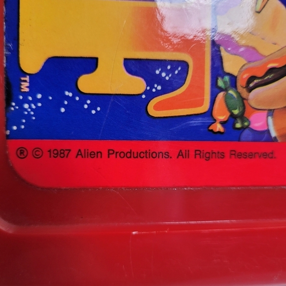 VTG 1987 ALF Red Plastic Lunchbox w/Thermos - Picture 4 of 15